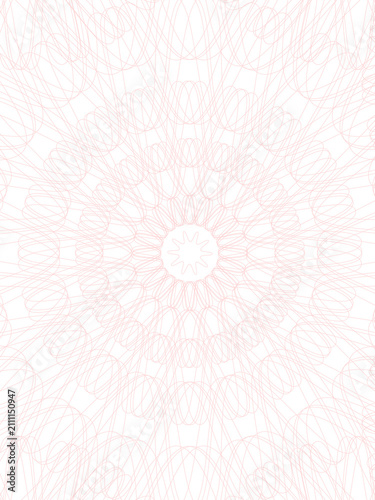 Guilloche vector background grid. Geometric lathe criss cross line pattern for document design, tickets, currency, official check and diploma authenticity.