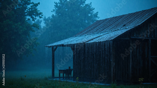雨の隠れ家
