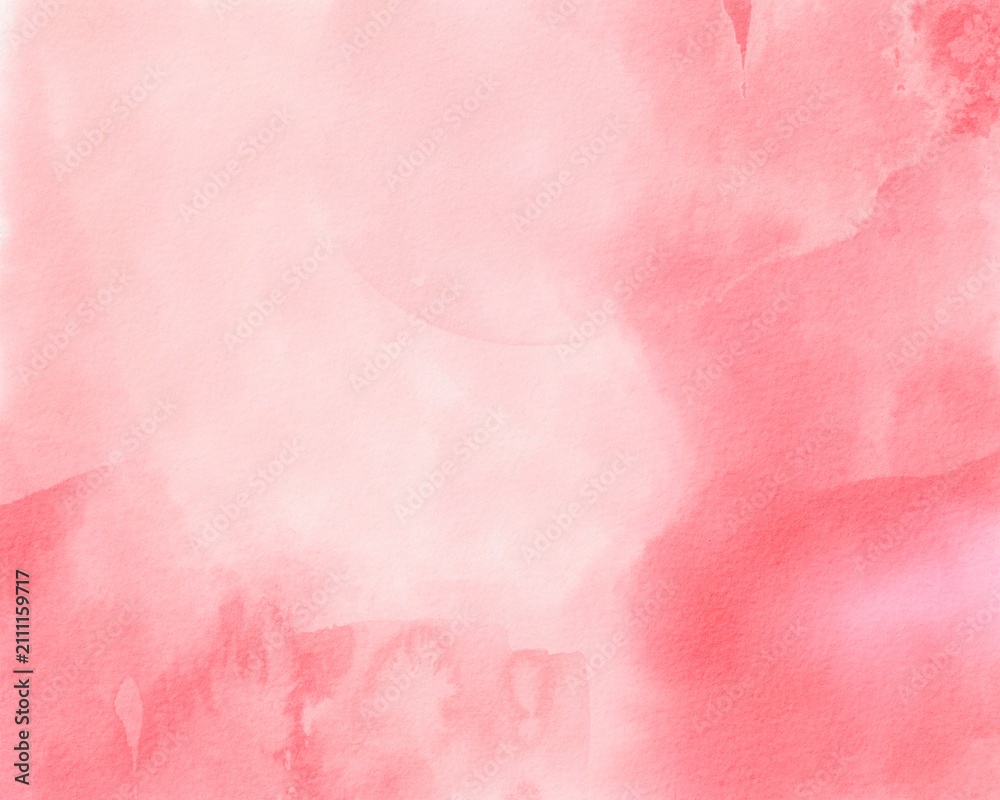Fototapeta premium Romantic pink watercolor texture background, perfect for Valentine's Day designs. Soft hand-painted wash for love letters, greeting cards, elegant branding, invitations, and romantic art projects.