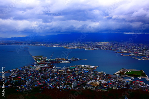 Plakat 北海道 函館市の函館山ロープウェイ（昼）