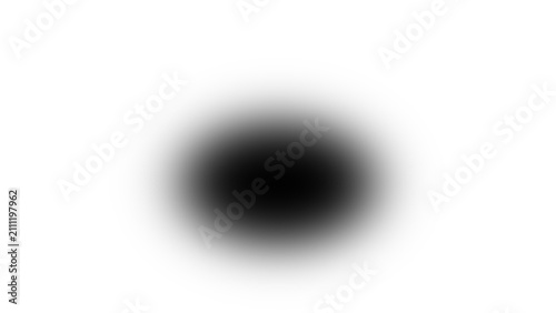 Transparent shadow overlay displays realistic round circle drop effect. Soft dark blurred shade graphic for modern product presentation flat lay mockup background clip art.