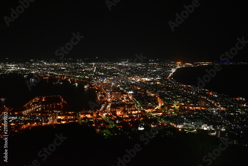 Plakat 北海道 函館市の函館山ロープウェイ（夜景）