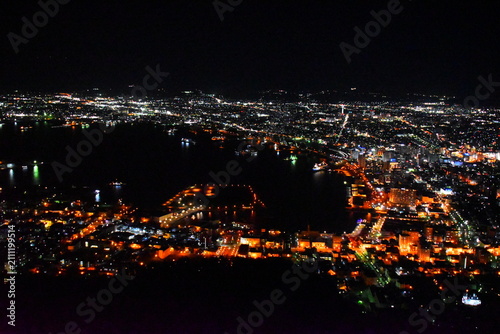 Fototapeta 北海道 函館市の函館山ロープウェイ（夜景）