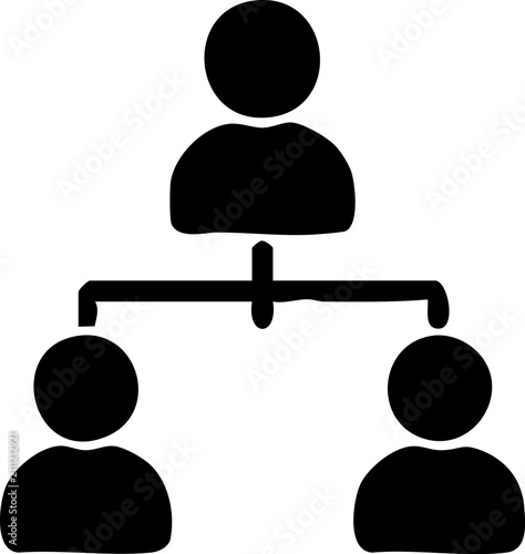 Department-Level Policies Black Filled Administration Vector Icon Isolated on White Background