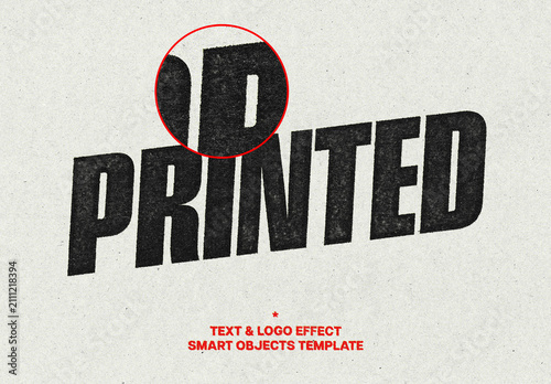 Stamp Print Text And Logo Effect For Poster And Branding Design