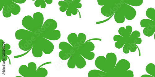 Clover leaf illustration in flat style. Clover leaf vector design symbolizes trust, hope, love, and good luck.	