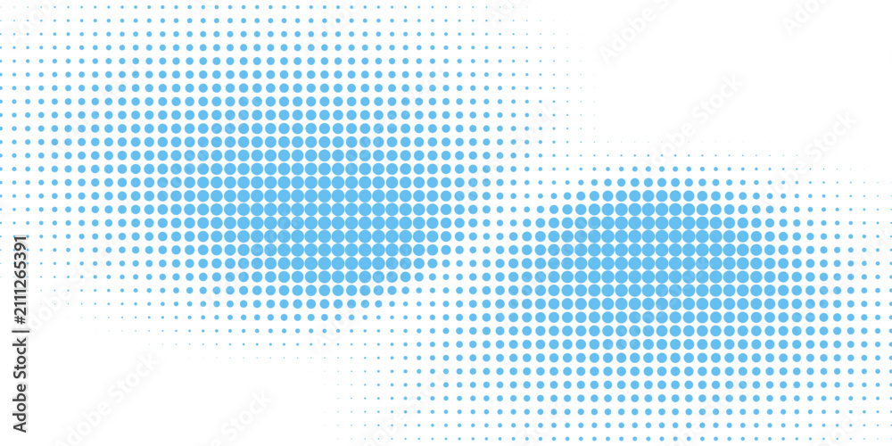 Fototapeta premium Vector abstract background from blue halftone
