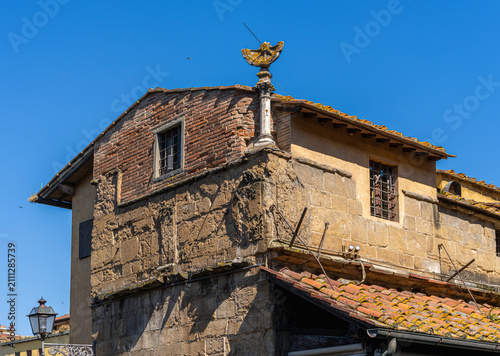 Canvastavla Architektur auf der weltberühmten Ponte Vecchio, Florenz, Italien