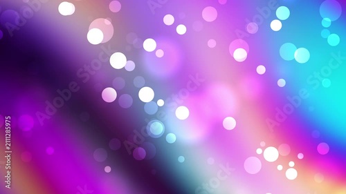 Abstract background featuring vibrant purple bokeh particles and light leaks. This is perfect for high-quality video production 