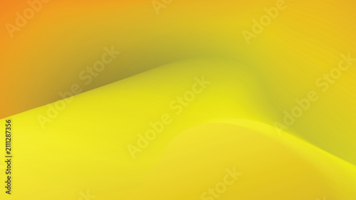 Warm Yellow Gold Abstract Fluid Mesh Gradient Background with Smooth Wavy Folds