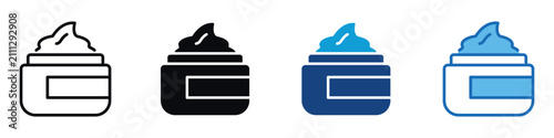 Fotografía Cream Icon Set Multiple Style Of