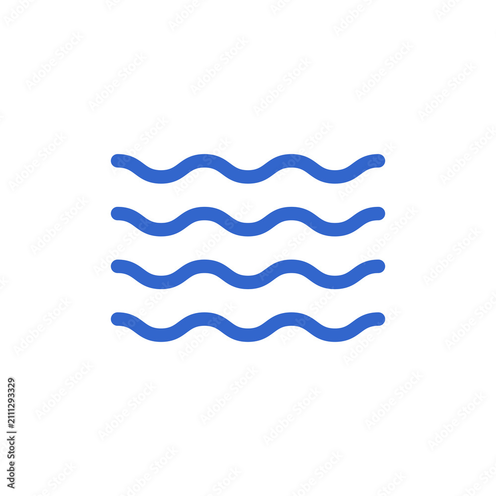 Fototapeta premium PNG Blue wavy lines pattern on transparent background
