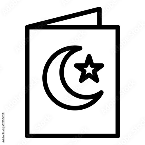 card line icon vector illustration isolated on white background