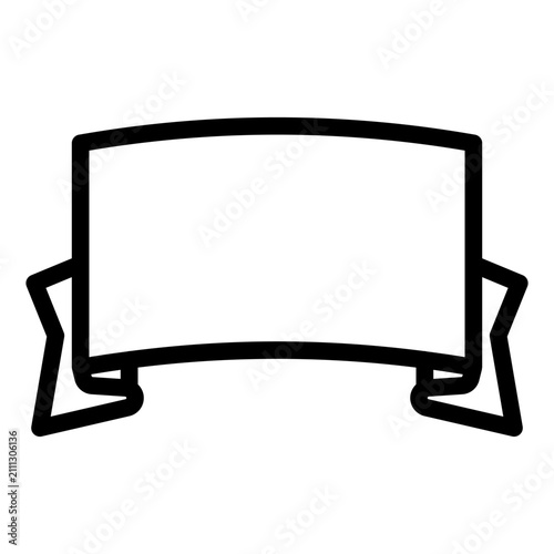 banner line icon vector illustration isolated on white background