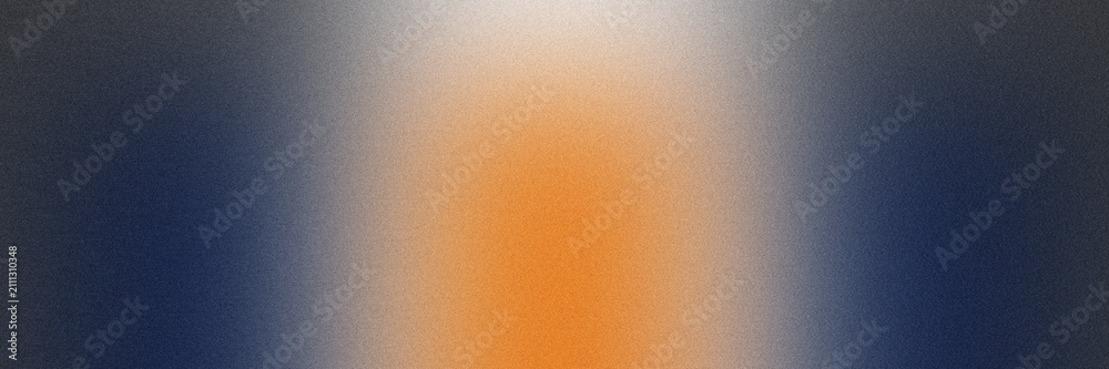 Fototapeta premium Navy Blue Abstract Gradient Background with Warm Orange Glow and Fine Grain Texture