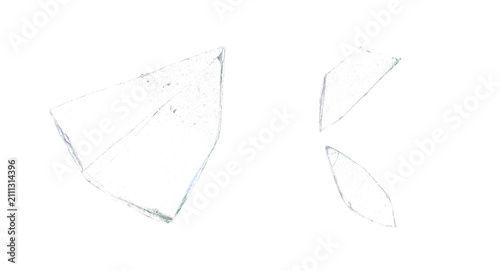 Foto Transparent glass fragment PNG overlay isolated on transparent background for di