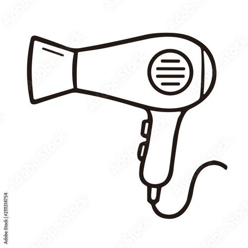 hair dryer vector illustration
