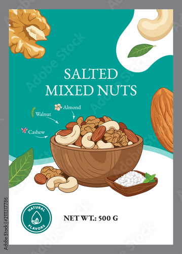 Salted Mixed Nuts Packaging