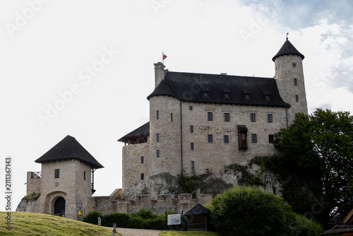 Photography Bobolice Castle — reconstructed Gothic castle on Eagle's Nest Trail, Jura, Polan