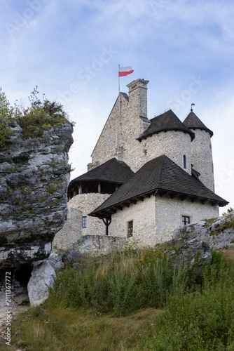 Photography Bobolice Castle — reconstructed Gothic castle on Eagle's Nest Trail, Jura, Polan