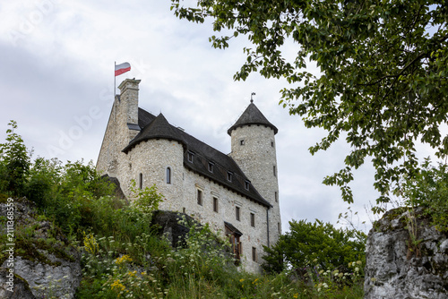 Bobolice Castle — reconstructed Gothic castle on Eagle's Nest Trail, Jura, Poland