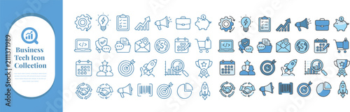 Photography Flat business icons set with various professional tools and services