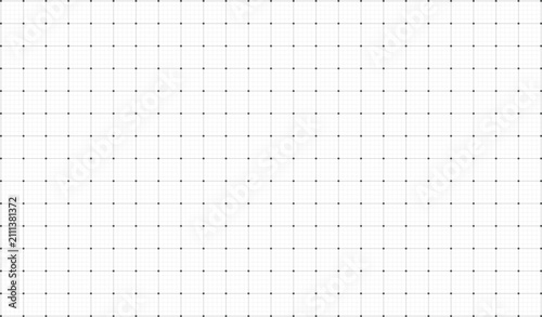 Notebook Grid Lines Background, Printable Graph Paper Template, Square Grid Pattern Vector