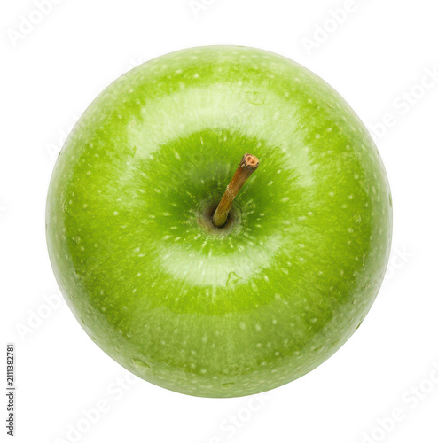 fresh green apple png isolated transparent background