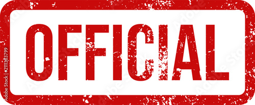 Foto Red ink official rubber stamp impression isolated on a white background for busi