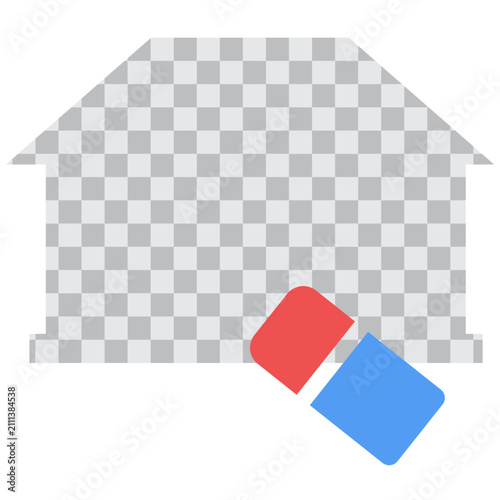 House Shape Eraser Icon