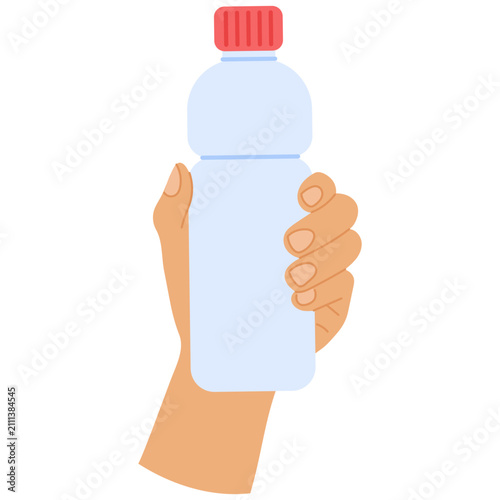 Hand Holding Water Bottle