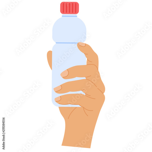 Hand Holding Water Bottle