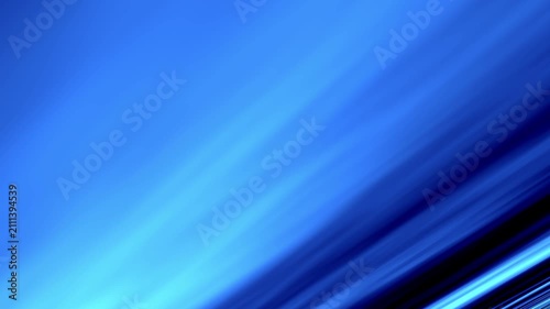 Blue light streaks rush diagonally across deep indigo. Flowing lines suggest speed