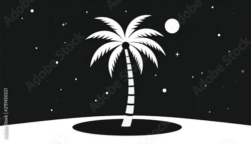 Abstract vector illustration of glowing particles and cosmic elements against a dark background