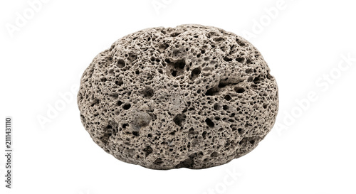 Εκτύπωση καμβά Natural volcanic pumice stone with porous texture for spa and skincare, isolated