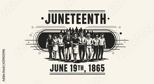 Juneteenth Emancipation Celebration Graphic Illustration