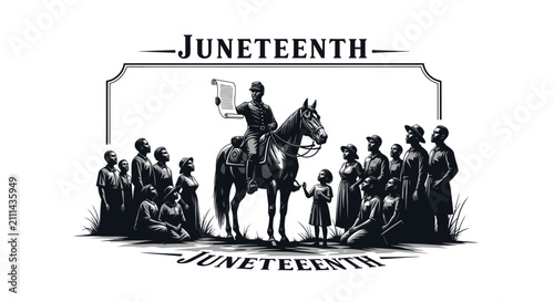 Juneteenth Emancipation Celebration Illustration