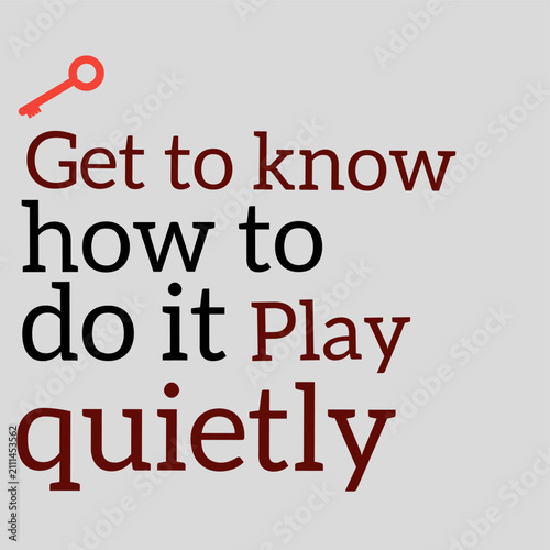 A minimalist typographic design featuring the quote 