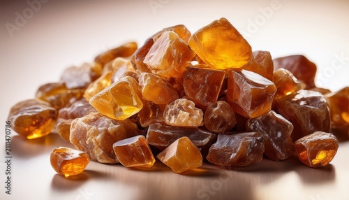 Benzoin Resin Chunks Amber And Golden Tones High Detail Natural Perfume Ingredient