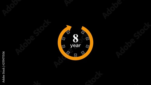 Countdown timer clock with golden numbers and hands on black background for deadline urgency or