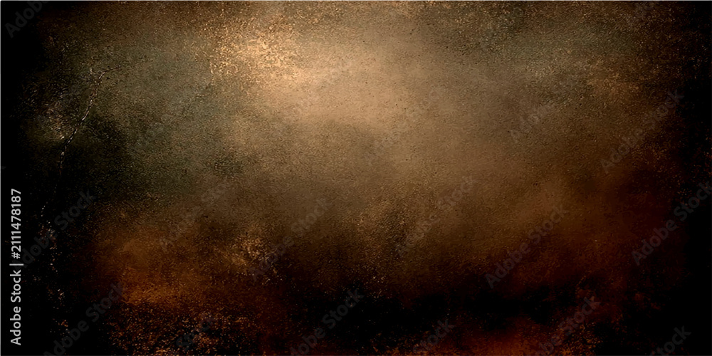 Obraz premium Dark abstract textured background with distressed grunge effect and warm, earthy tones, evoking a sense of mystery and depth.