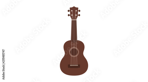 Acoustic ukulele music icon.