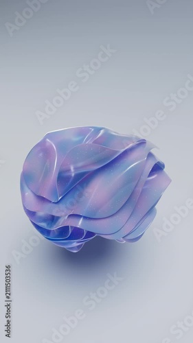 Glossy Holographic Flowing Surface Background