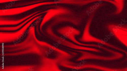 Abstract bright red fluid liquid swirl pattern with dark red and black grainy noise texture background vector