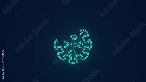 airborne flu virus transmission infectious disease animation