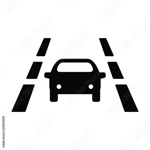 Lane Departure Warning Light Icon