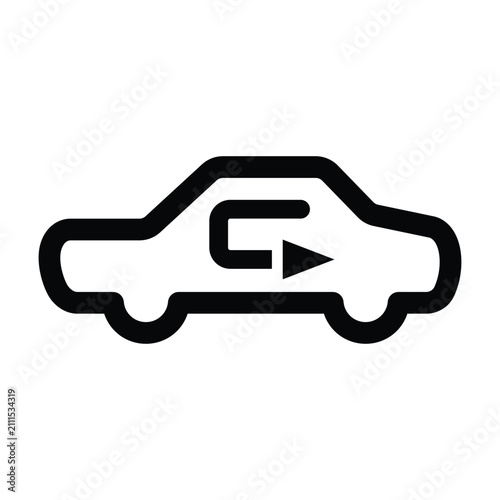 Air Recirculation Button Icon