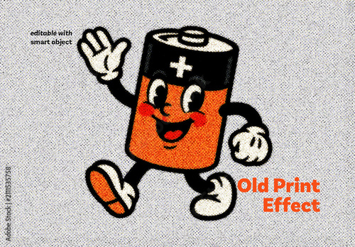 Old Print Photo Effect