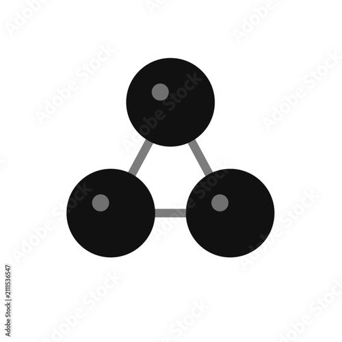 Abstract Network Connection Logo, Modern Gradient Technology Icon Vector Mono