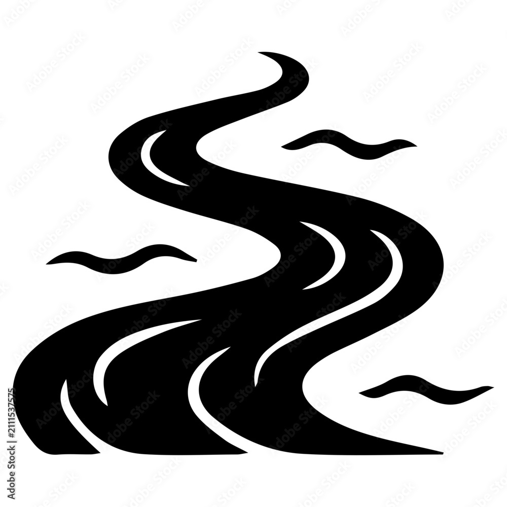Fototapeta premium River Icon